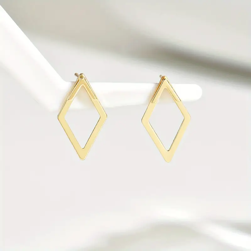 Fashion Simple Geometric Line Ear Studs – Versatile Two-Wear Earrings