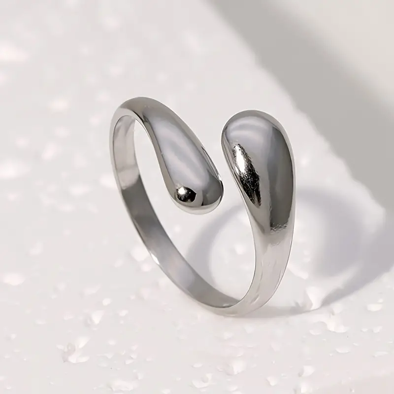 Boho Chic Stainless Steel Ring – Minimalist Elegance for Everyday & Party Wear